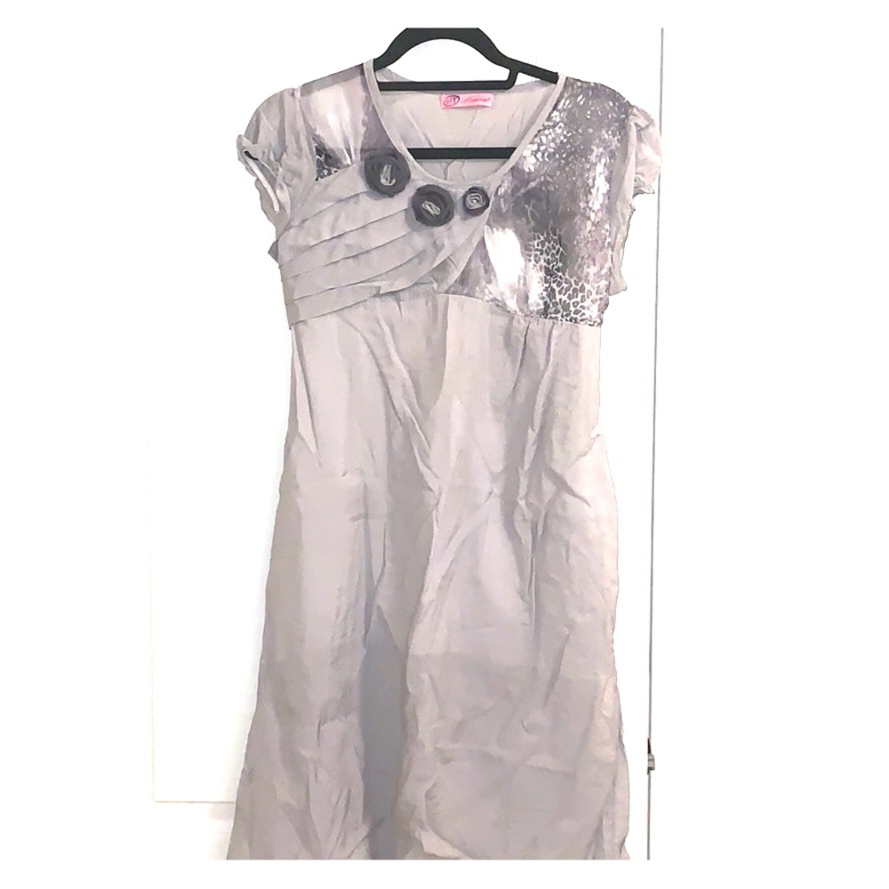 Gray Maternity Dress